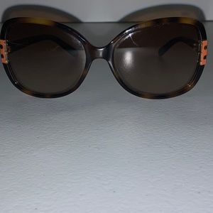 Tory Burch Tortoise Round Frame Sunglasses
